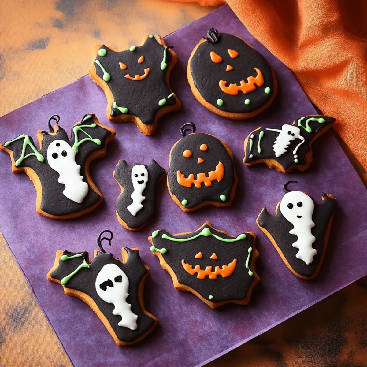 Halloween Decorated Cookies