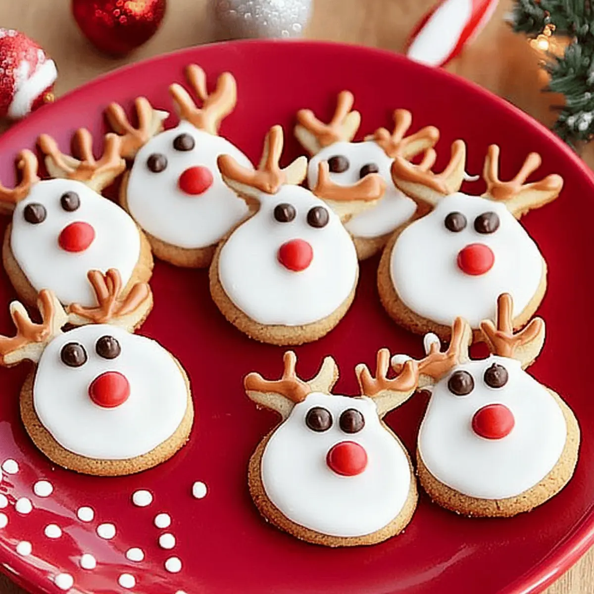 Rudolph the Red-Nosed Reindeer Cookies