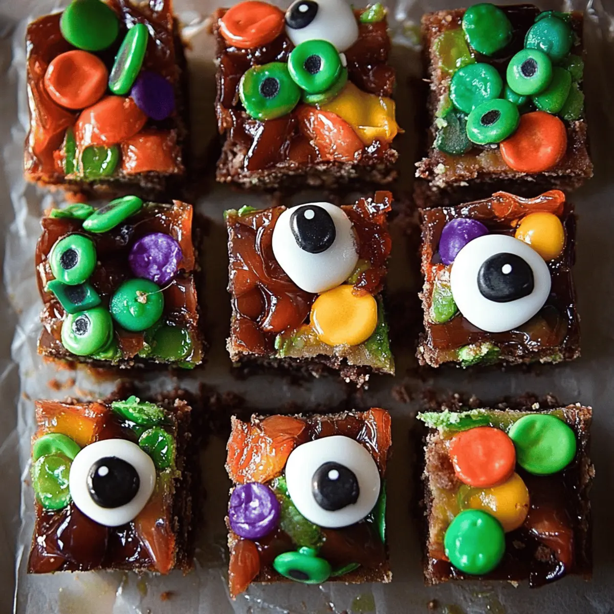 Halloween Rocky Road Slices
