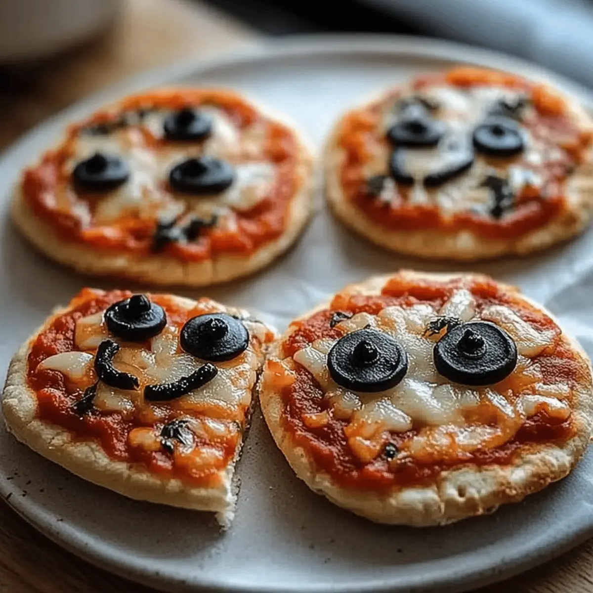 Mini Halloween Pizzas