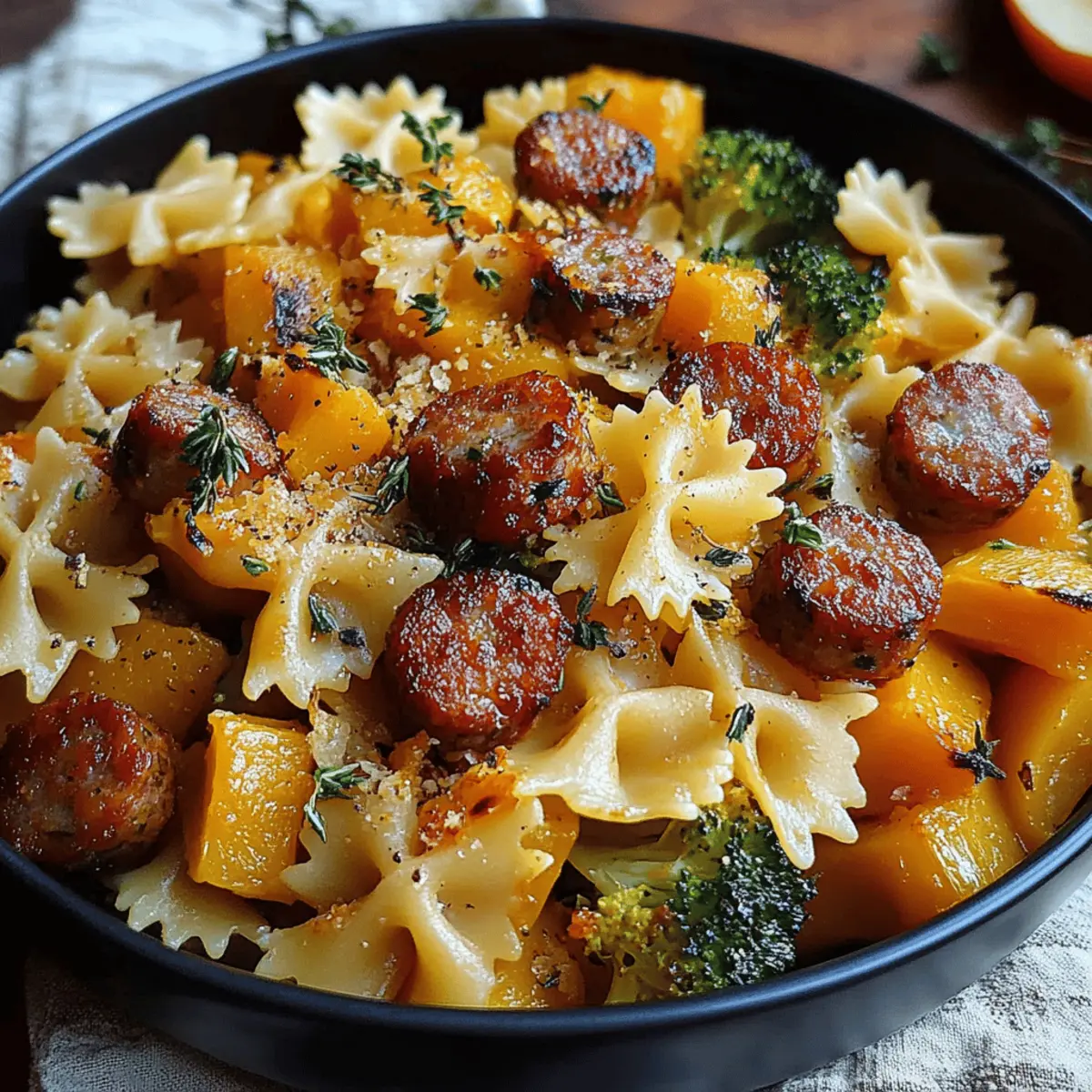 Autumn Sausage Pasta Squash