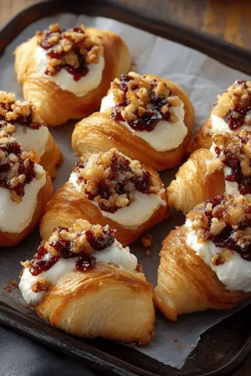 Cranberry Cream Cheese Crescent Bites