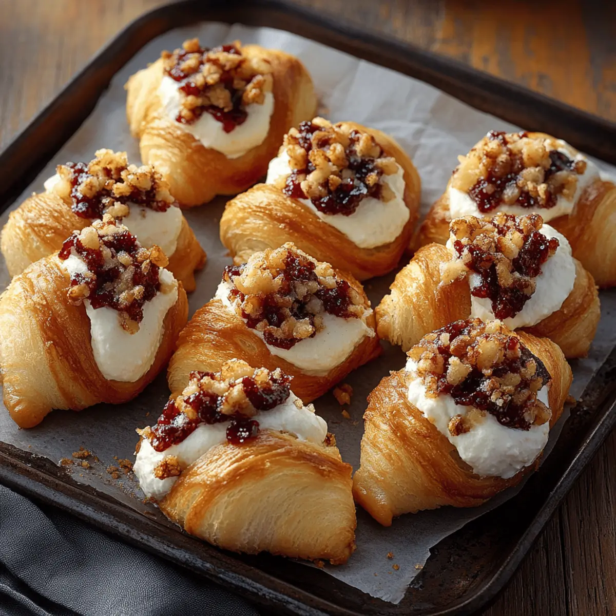 Cranberry Cream Cheese Crescent Bites