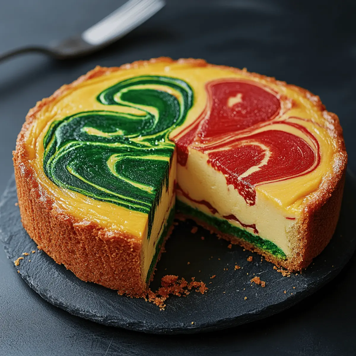 Hogwarts Houses Butterbeer Swirl Cheesecake
