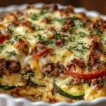 Ground Turkey Zucchini Casserole