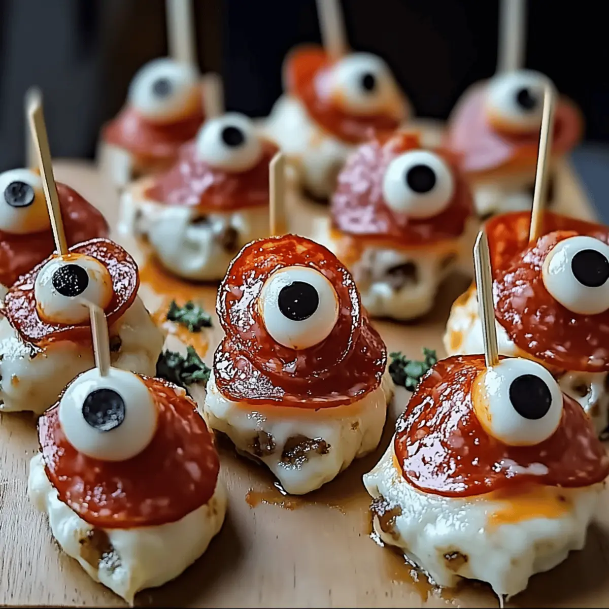Salami Mozzarella Eyeballs