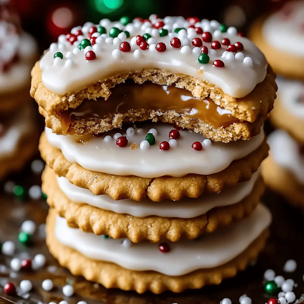 Caramel Ritz Cracker Christmas Cookies