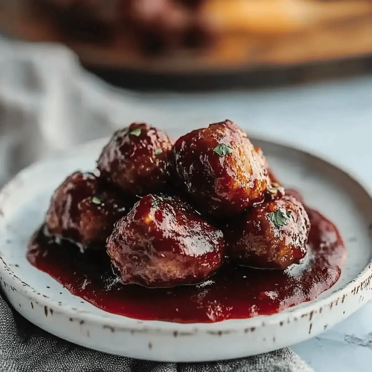 Cranberry Sauce Meatballs