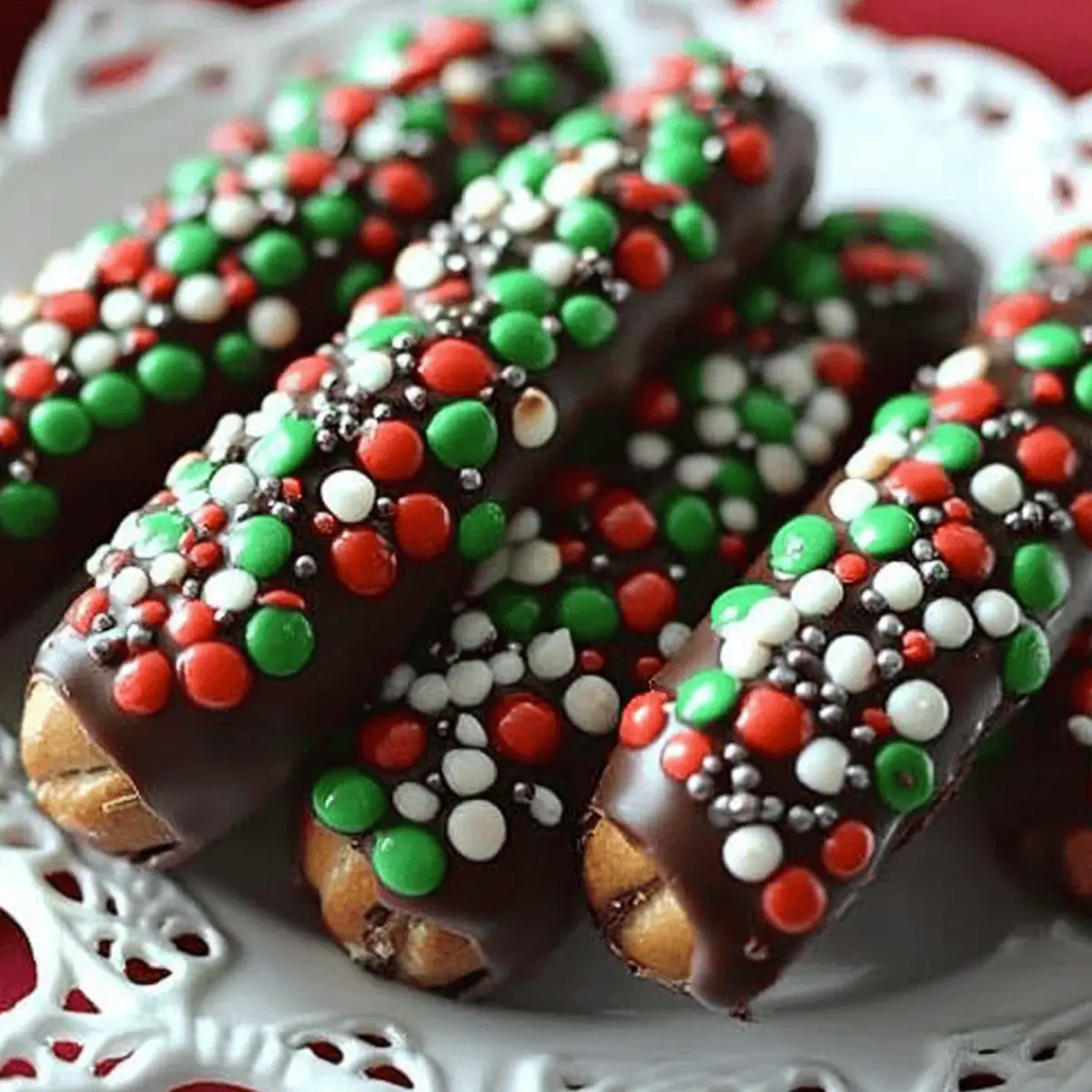 Caramel Chocolate Pretzel Rods