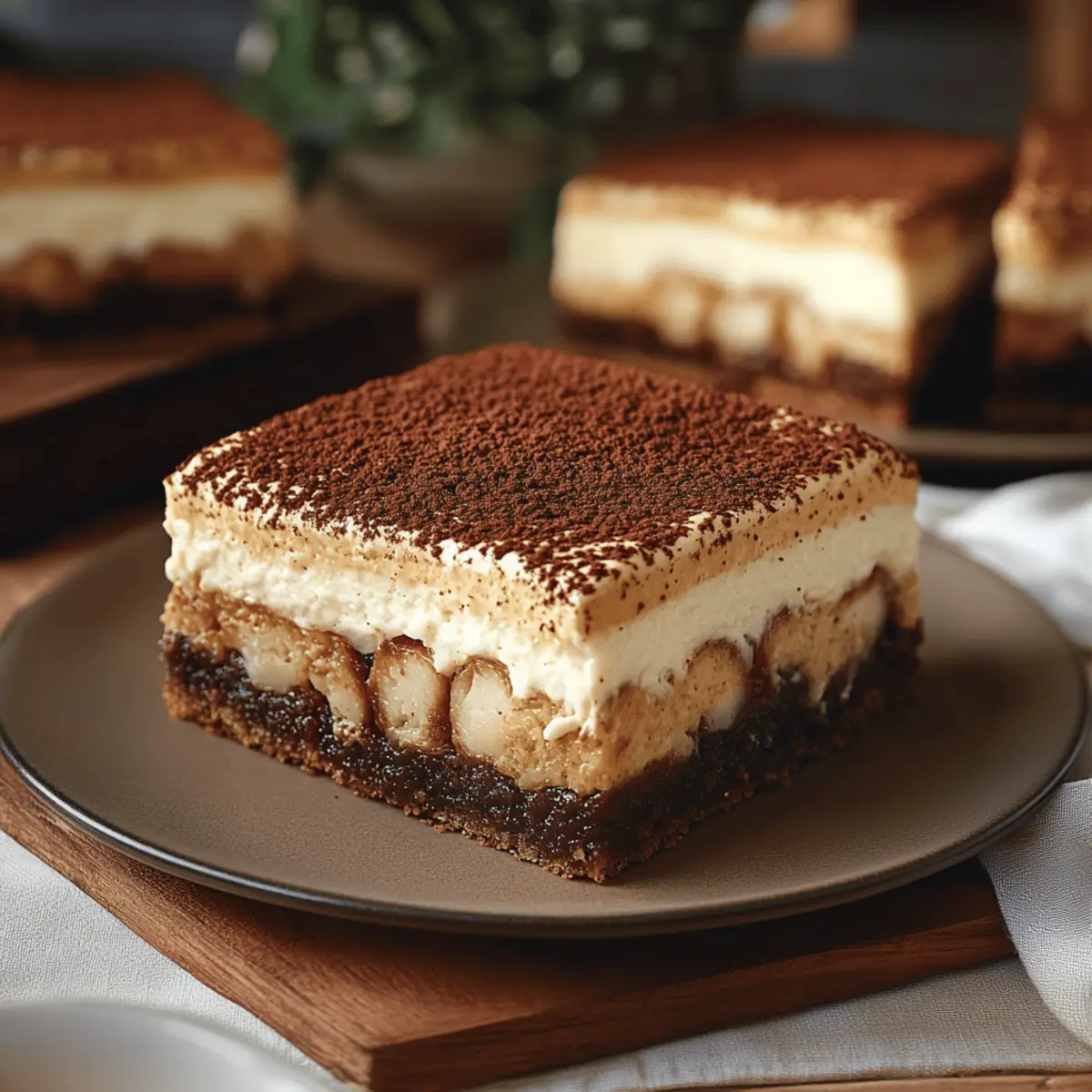Tiramisu Brownies