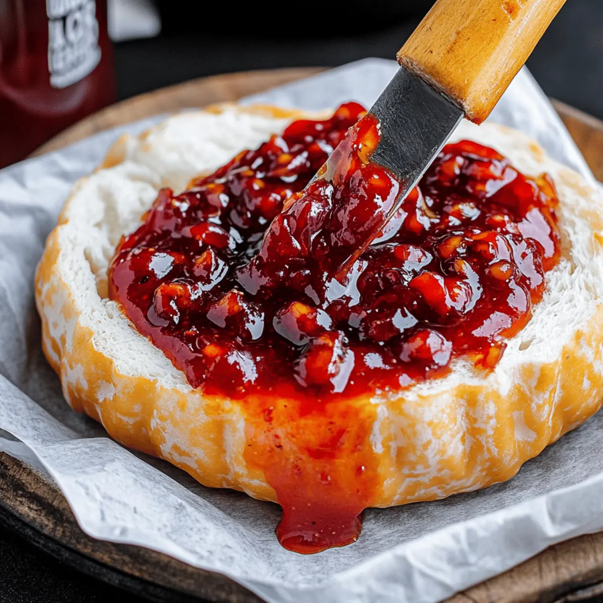 Halloween Bloody Baked Brie