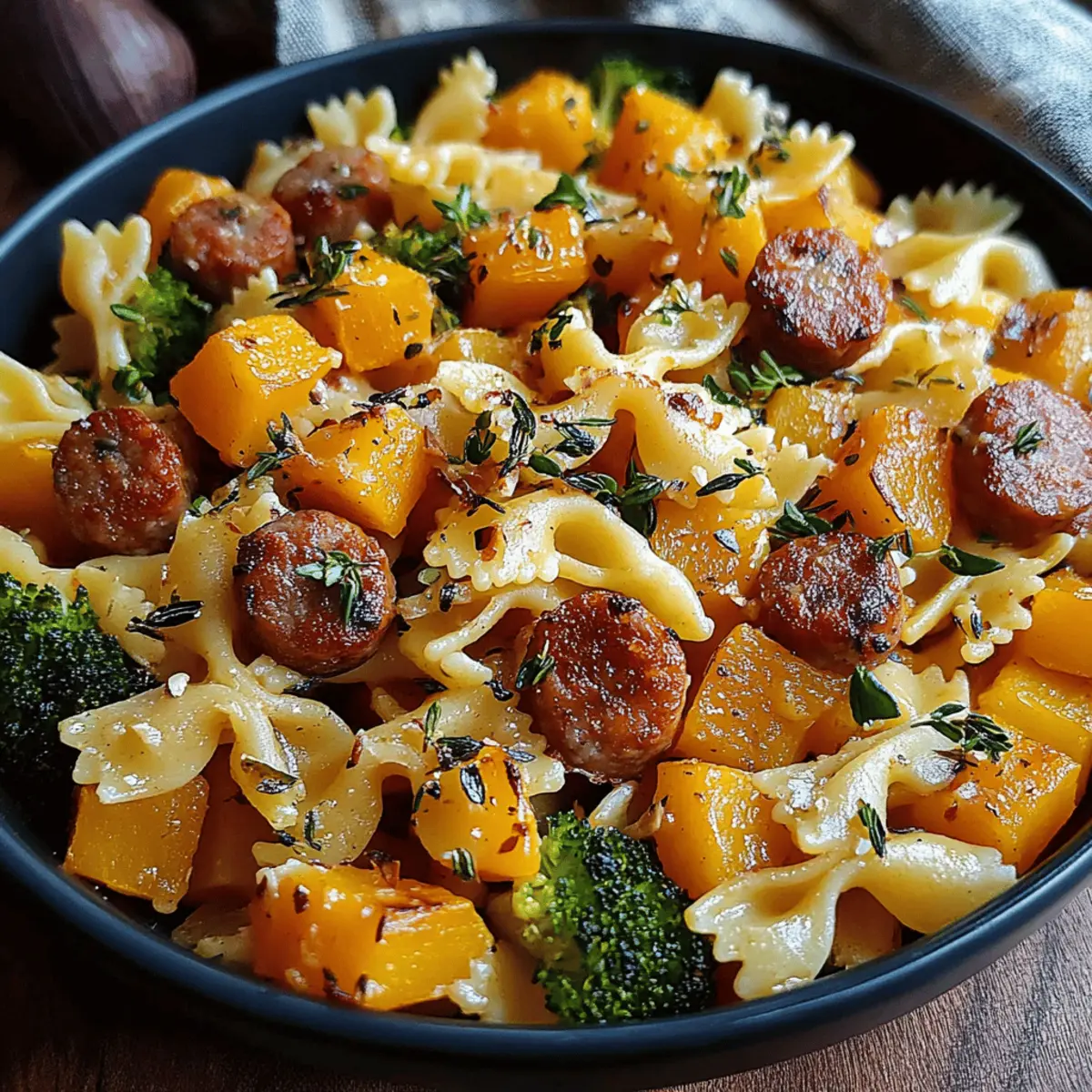 Autumn Sausage Pasta Squash