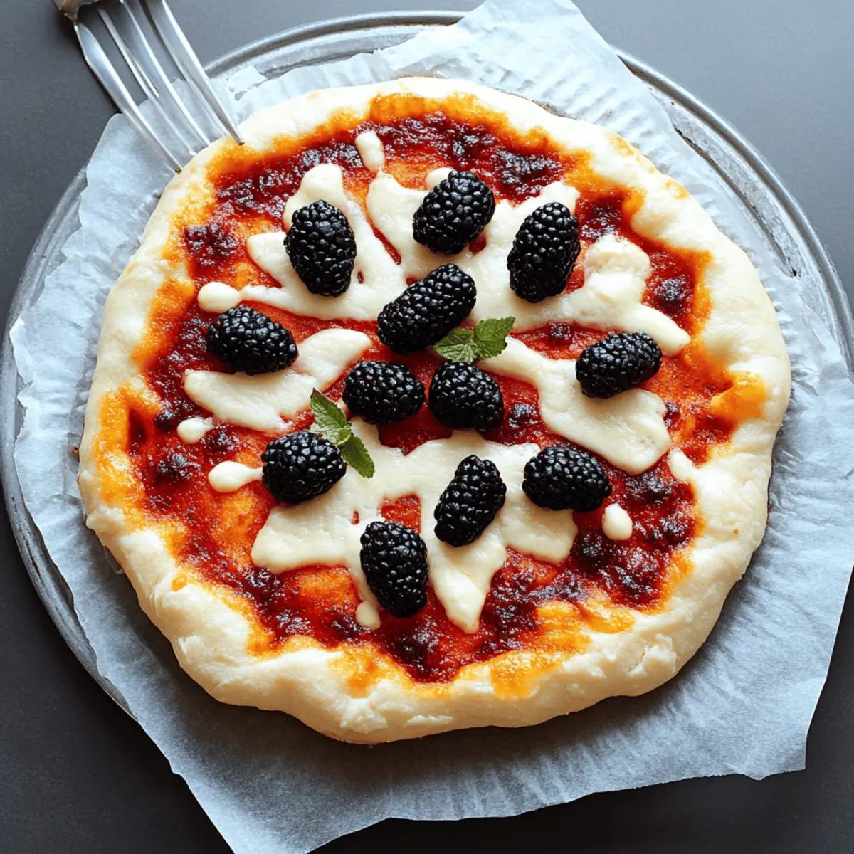 Creepy Halloween Spider Web Pizza