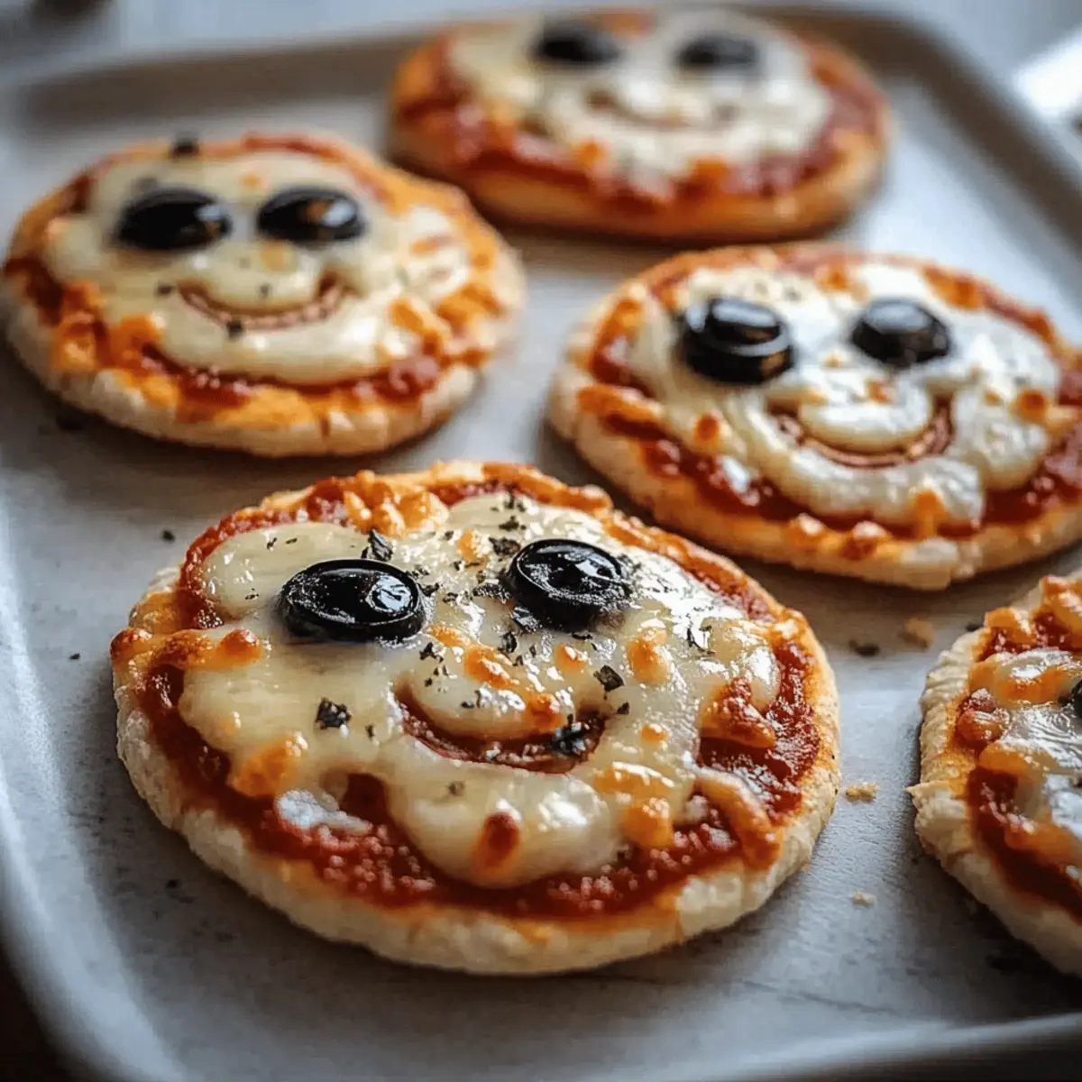 Mini Halloween Pizzas