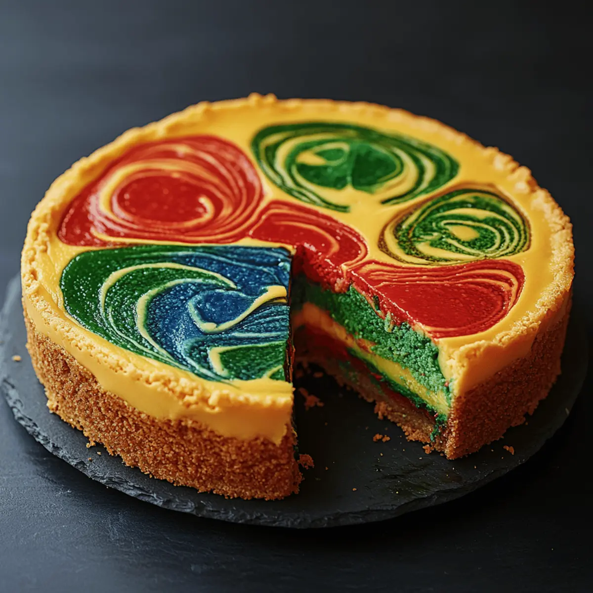 Hogwarts Houses Butterbeer Swirl Cheesecake