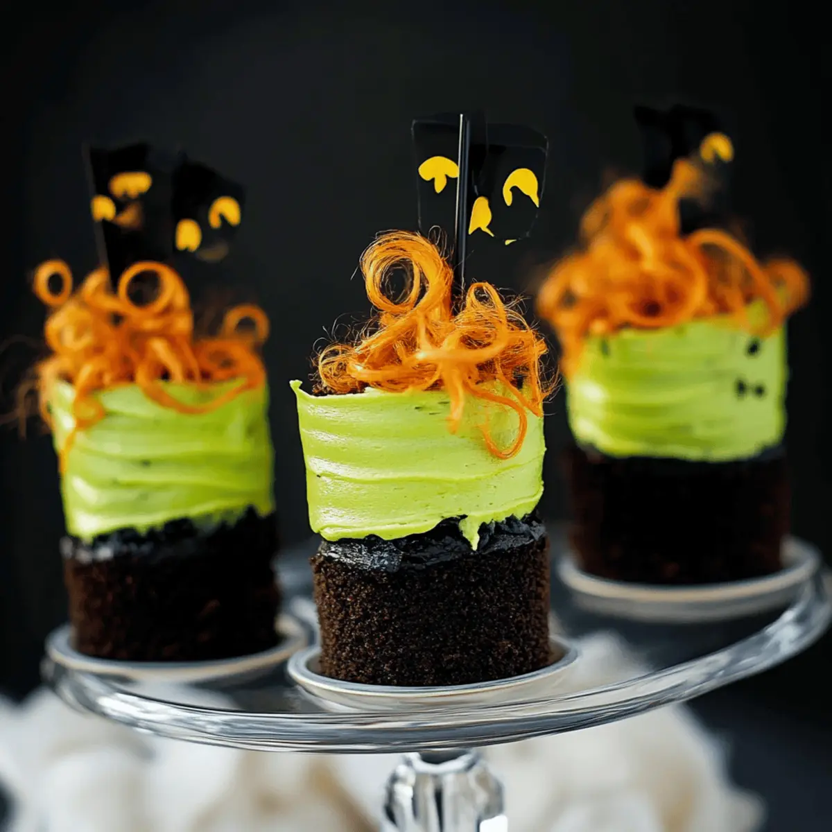 Witches' Brew Halloween Cake Jars