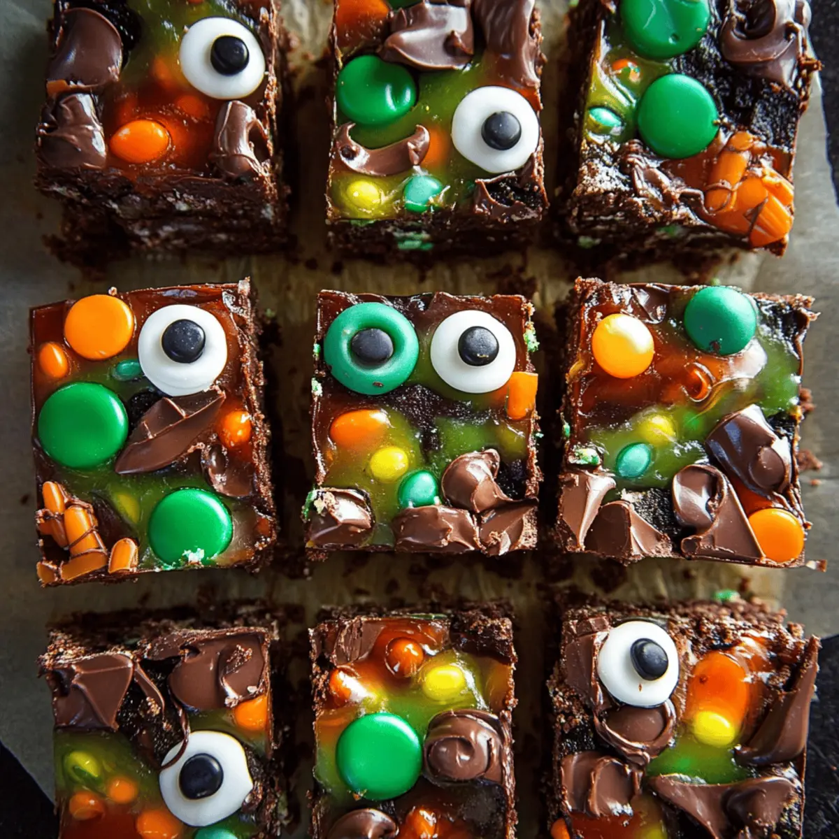 Halloween Rocky Road Slices
