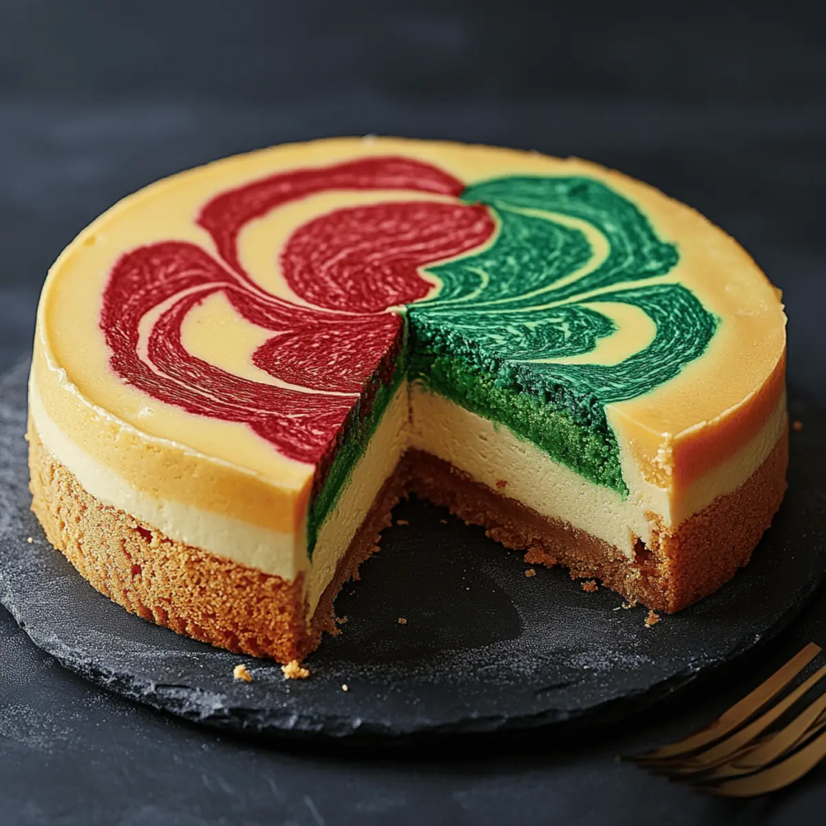 Hogwarts Houses Butterbeer Swirl Cheesecake