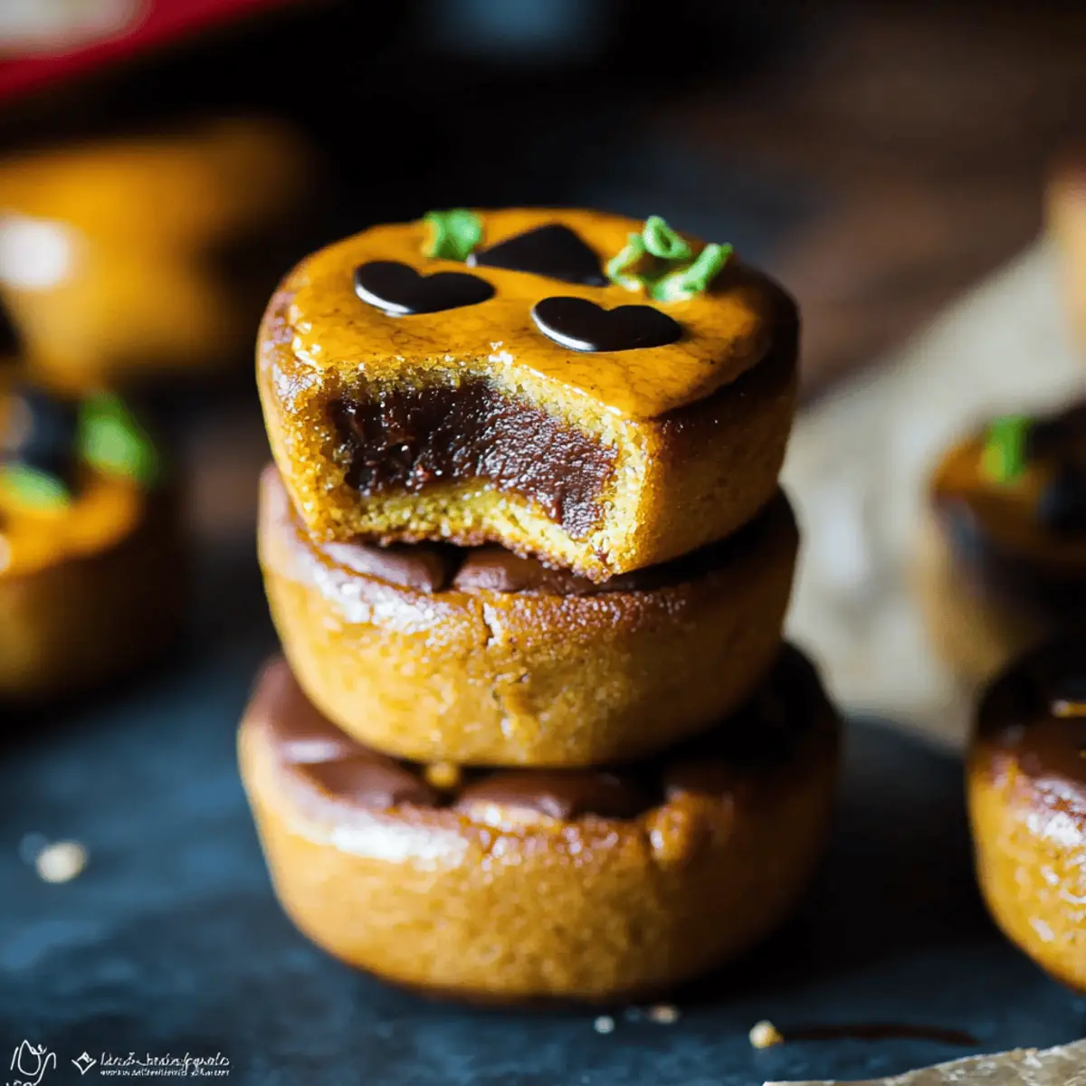 Mini Pumpkin Cheesecake Jack-O’-Lanterns