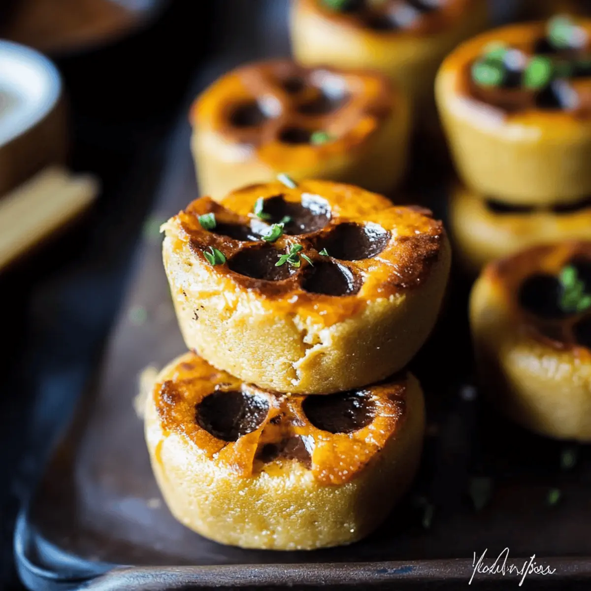 Mini Pumpkin Cheesecake Jack-O’-Lanterns