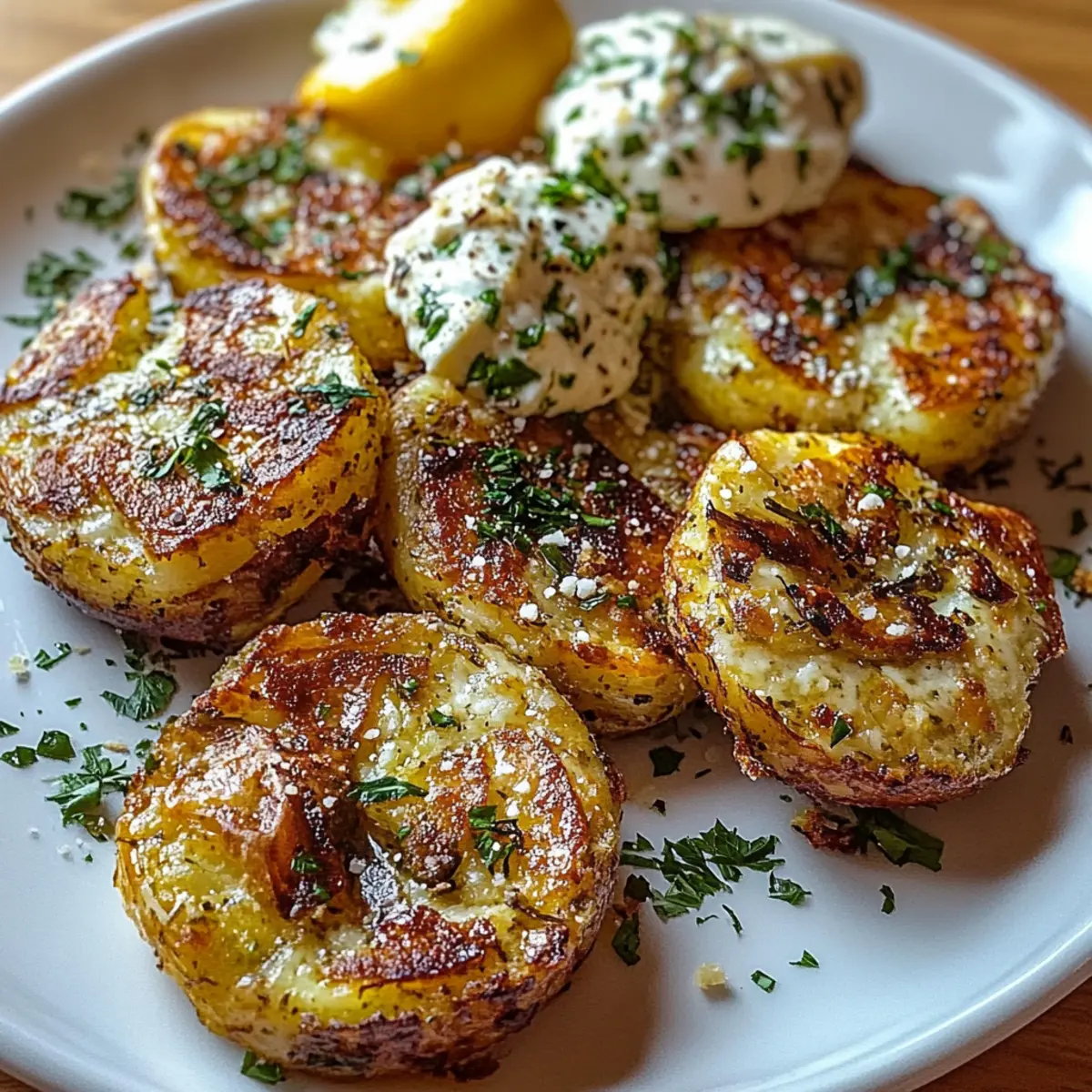 Baked Feta Potatoes