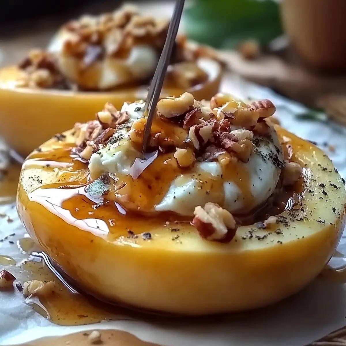 Blue Cheese Stuffed Pears