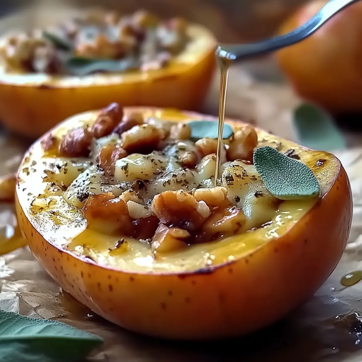 Blue Cheese Stuffed Pears