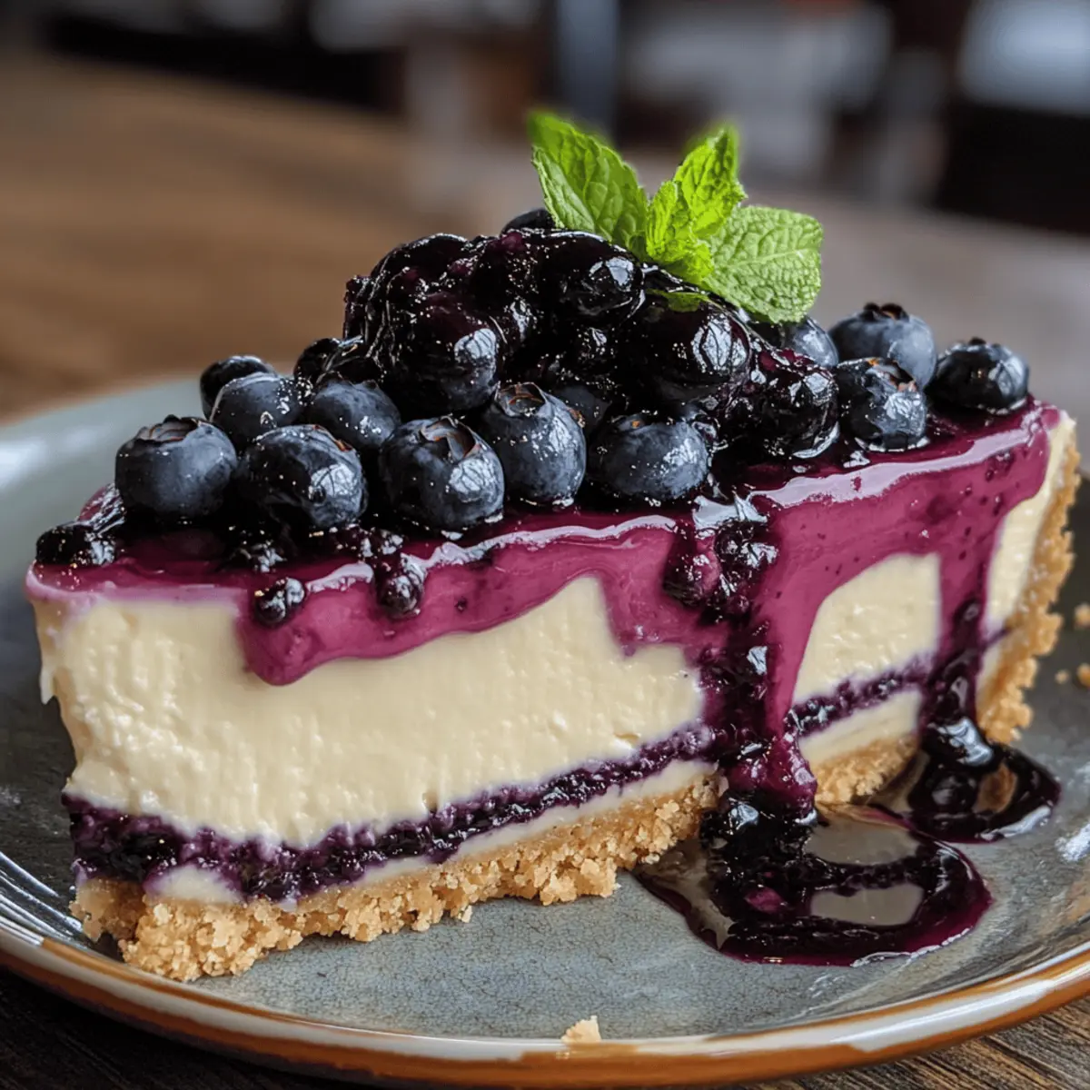 Blueberry Bliss Cheesecake