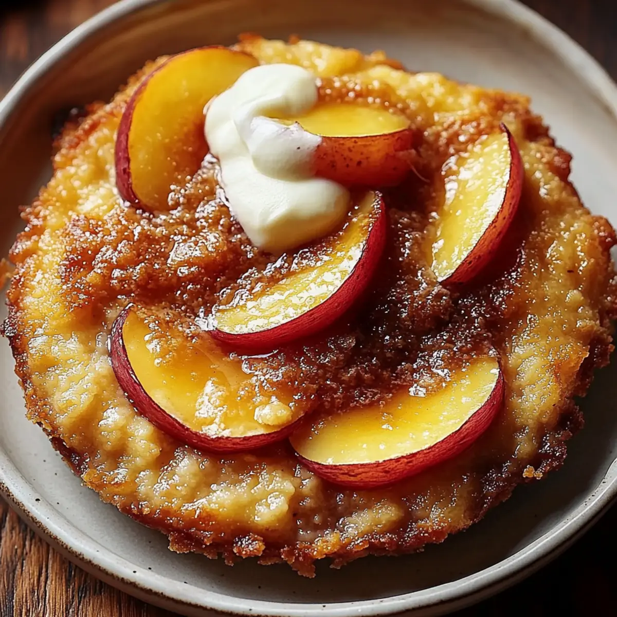 Brown Sugar Peach Cobbler
