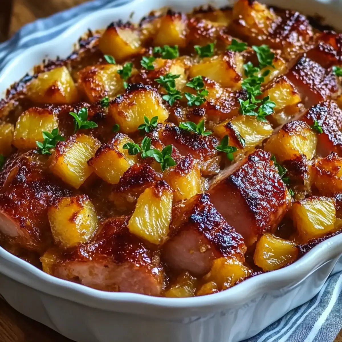 Brown Sugar Pineapple Ham Bake