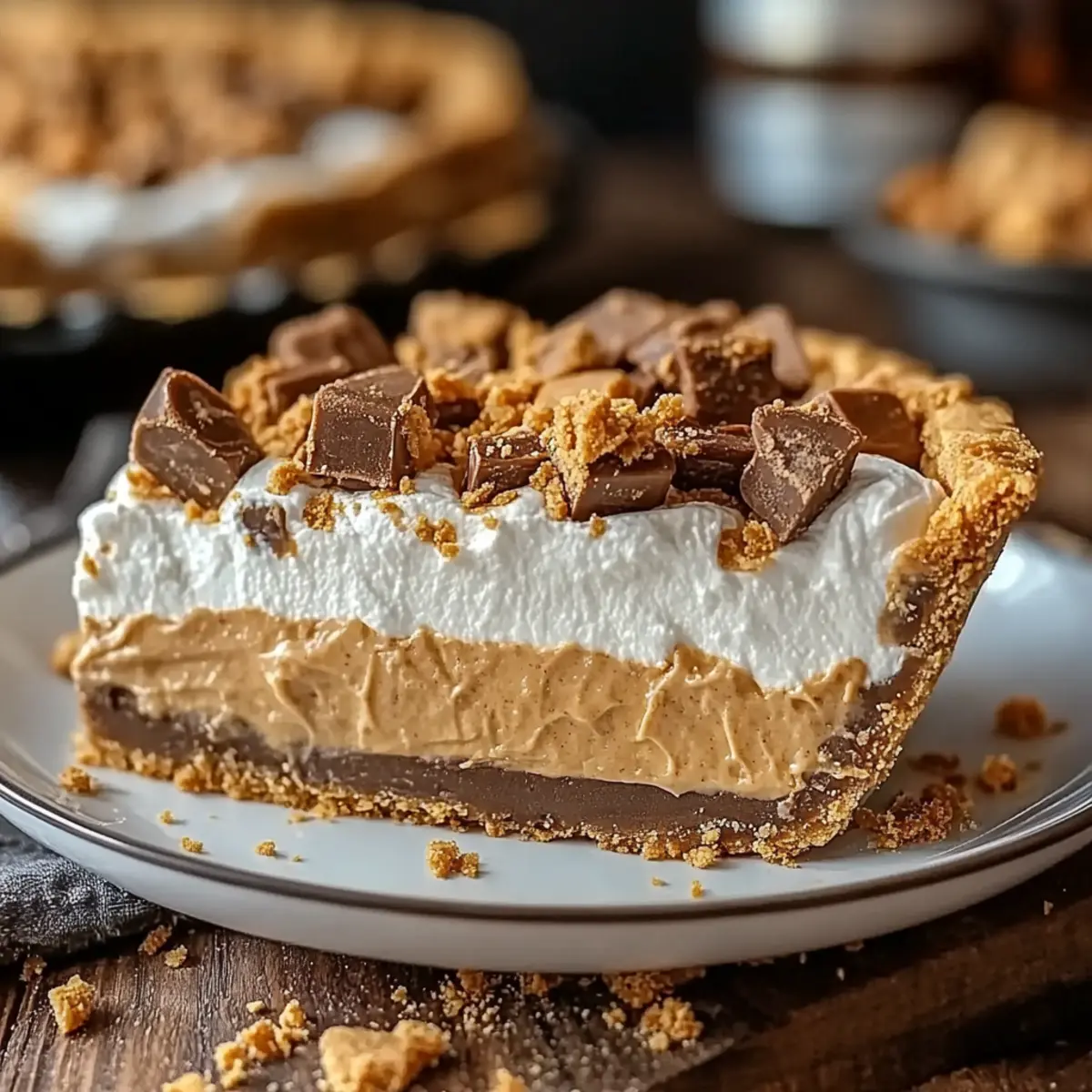 Butterfinger Peanut Butter Pie