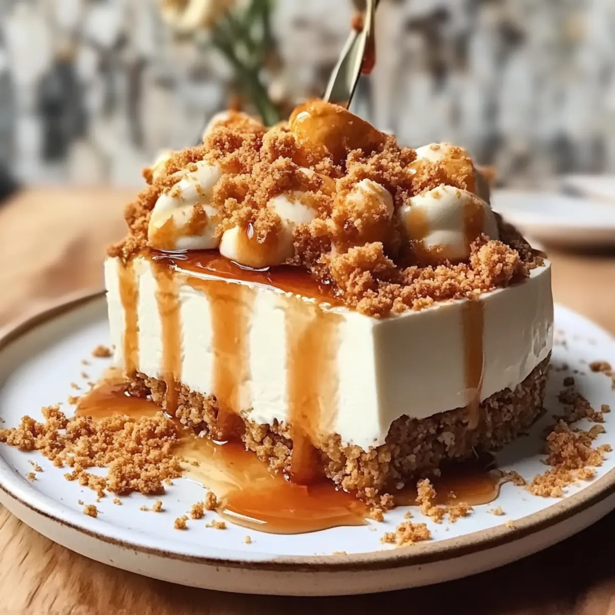 Caramel Apple Cheesecake Bars