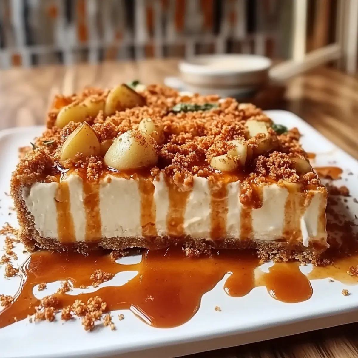 Caramel Apple Cheesecake Bars