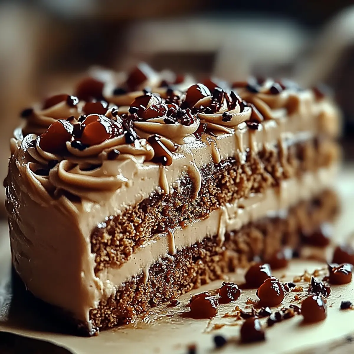 Caramel Coffee Buttercream Cake