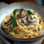 Caramelized Leek and Mushroom Gruyere Pasta