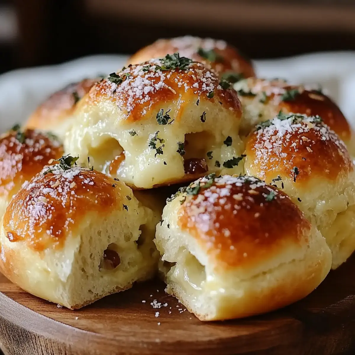 Cheese-Filled Garlic Knots
