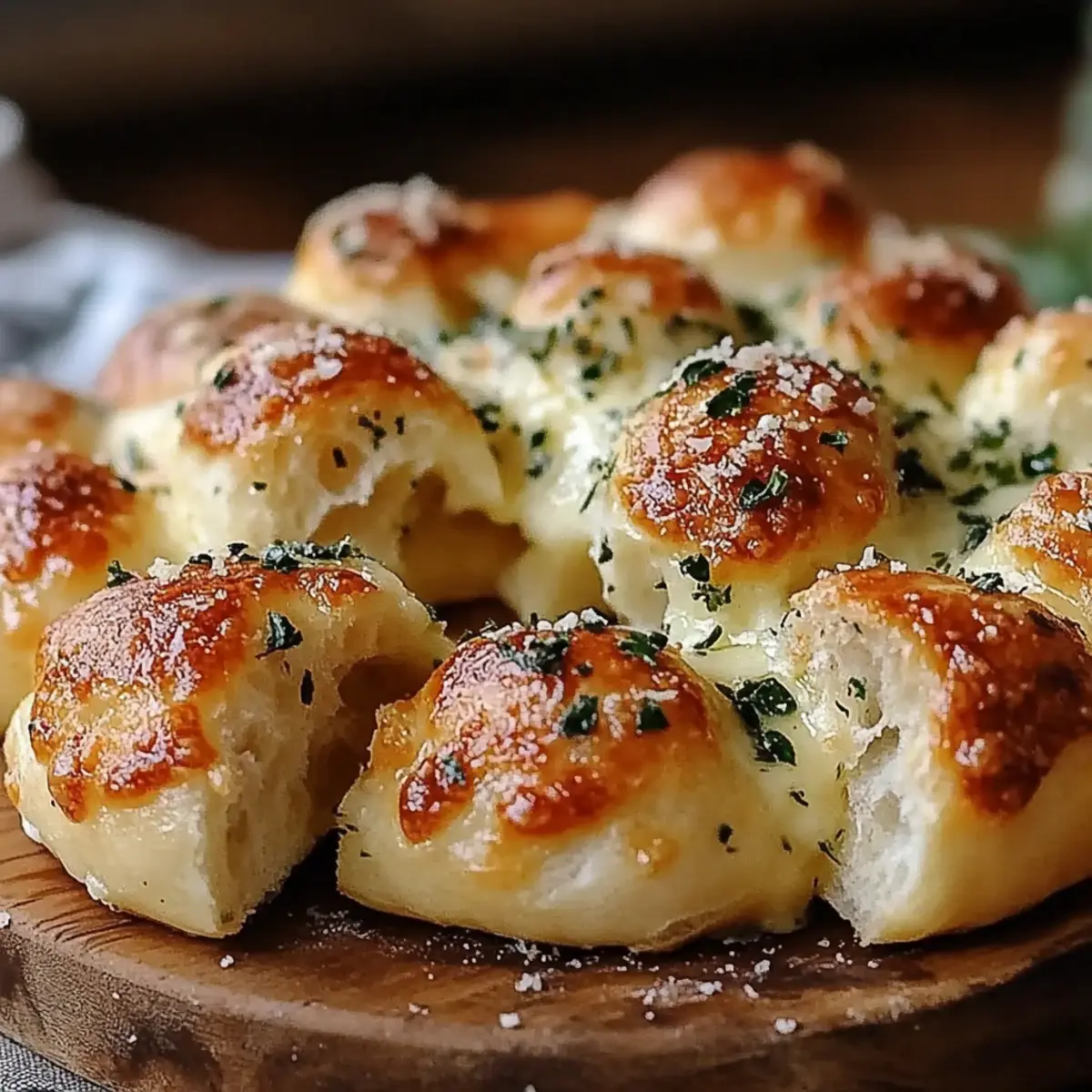 Cheese-Filled Garlic Knots