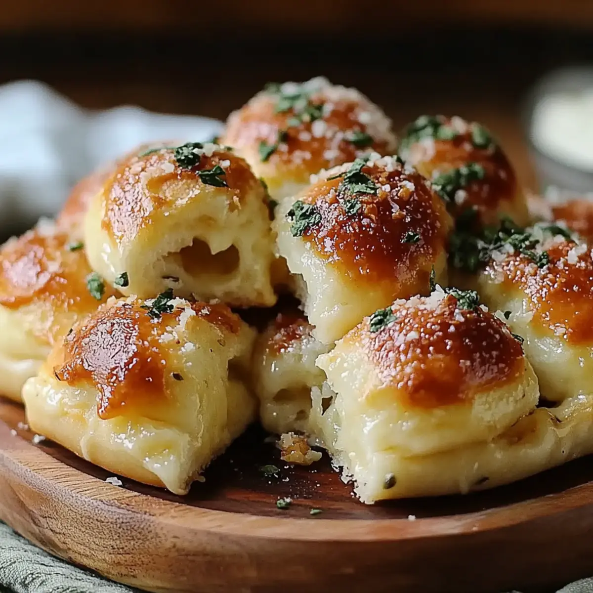 Cheese-Filled Garlic Knots