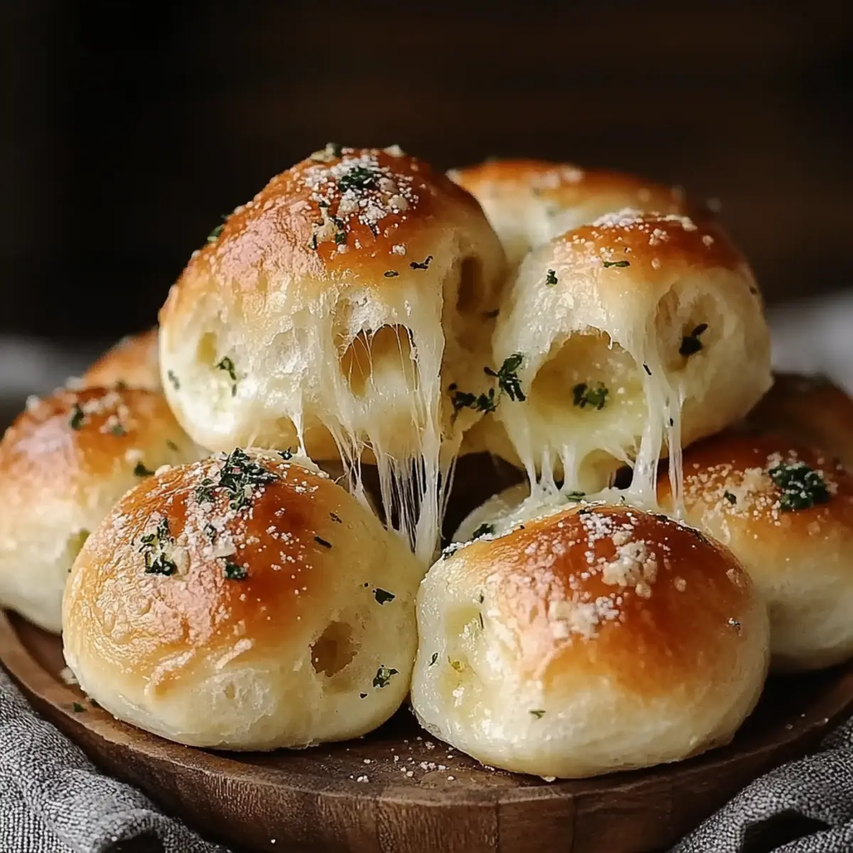 Cheese-Filled Garlic Knots