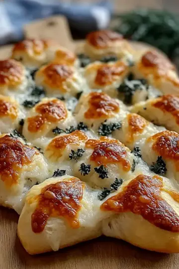 Cheesy Christmas Tree Bread