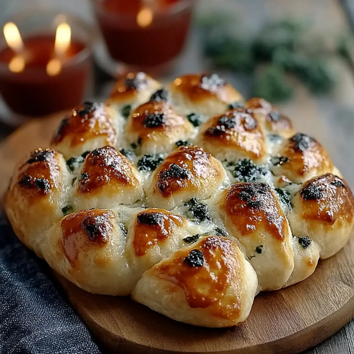 Cheesy Christmas Tree Bread