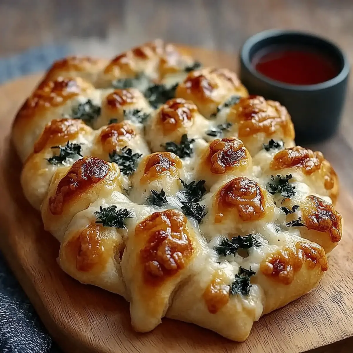 Cheesy Christmas Tree Bread