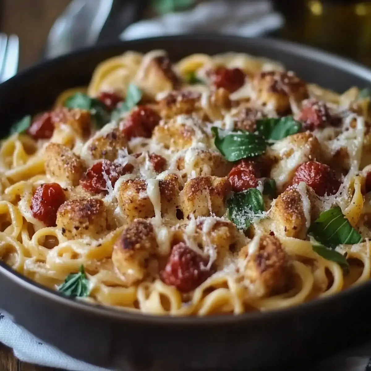 Chicken Apple Sausage One Pan Pasta