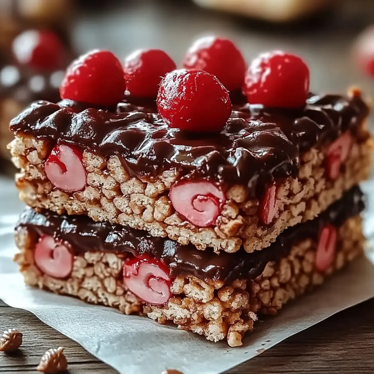 Chocolate Covered Cherry Rice Krispies