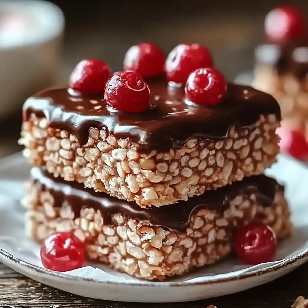Chocolate Covered Cherry Rice Krispies