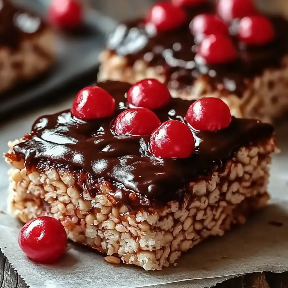 Chocolate Covered Cherry Rice Krispies