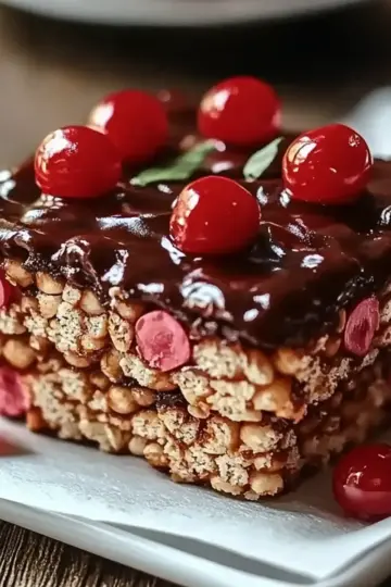 Chocolate Covered Cherry Rice Krispies
