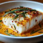 Cod in Roasted Red Pepper Sauce