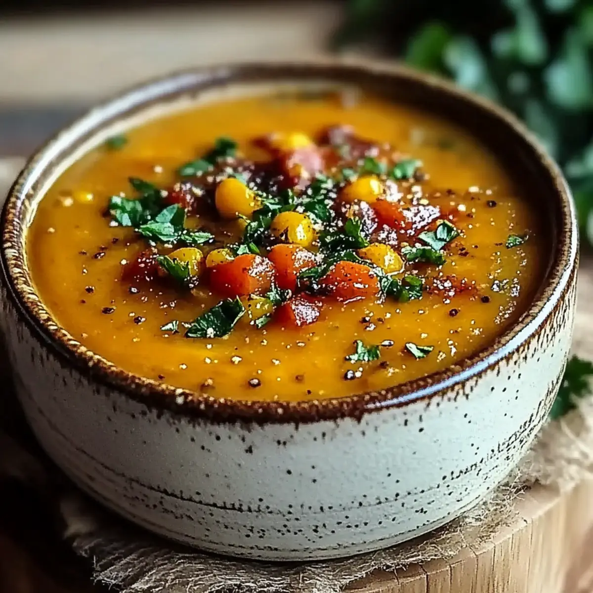 Creamy Roasted Vegetable Soup