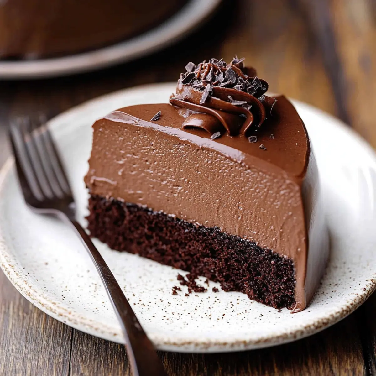 Dark Chocolate Mousse Cake